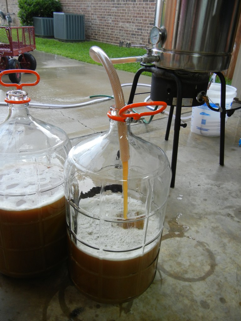 Transferring Texas Steam to the Carboy