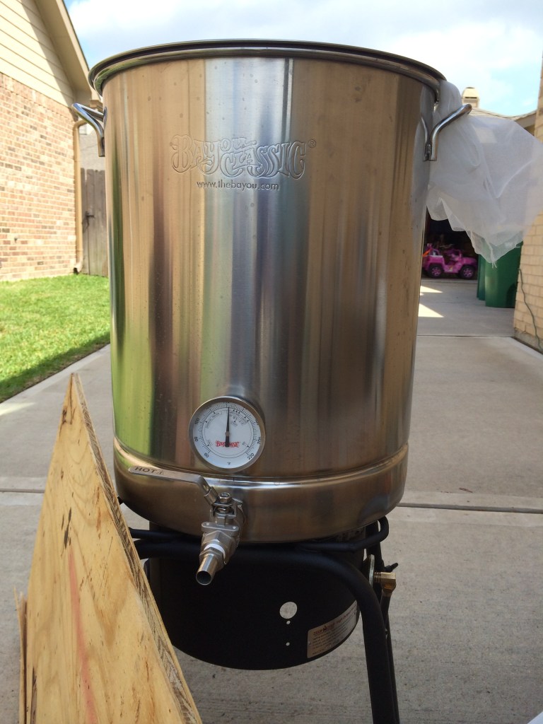 Firing the kettle up for the first time.